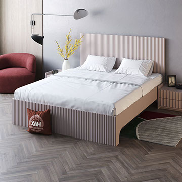 Двуспальная кровать Ривьера в интерьере