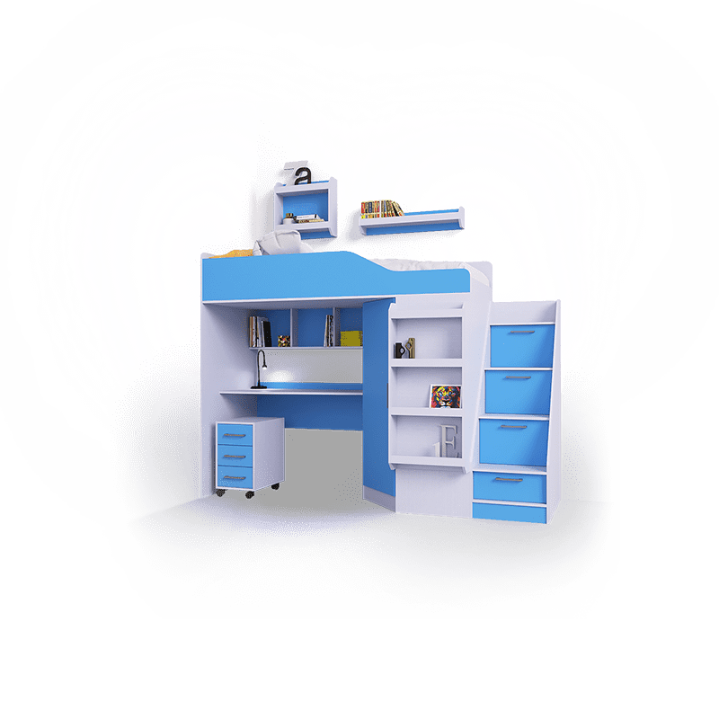 Светлая, современная кухня с надстройкой под потолок