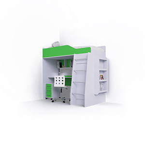 Светлая, современная кухня с надстройкой под потолок