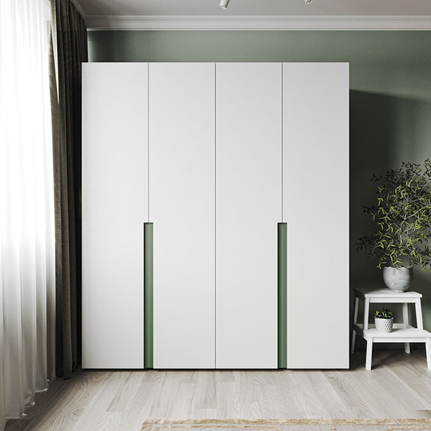 Шкаф распашной с интегрированноый ручкой