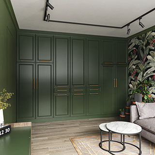 Встроенный шкаф неоклассика